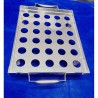 Communion Steel Tray – 30 Holes for Church Use