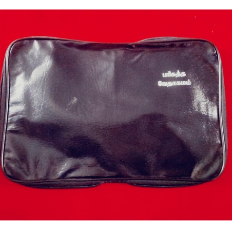 Crown Size Bible Cover – Black | Medium Bible Zip Case for Daily Use