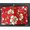 Pocket Size Velvet Bible Cover – Compact Soft Bible Case with Zip